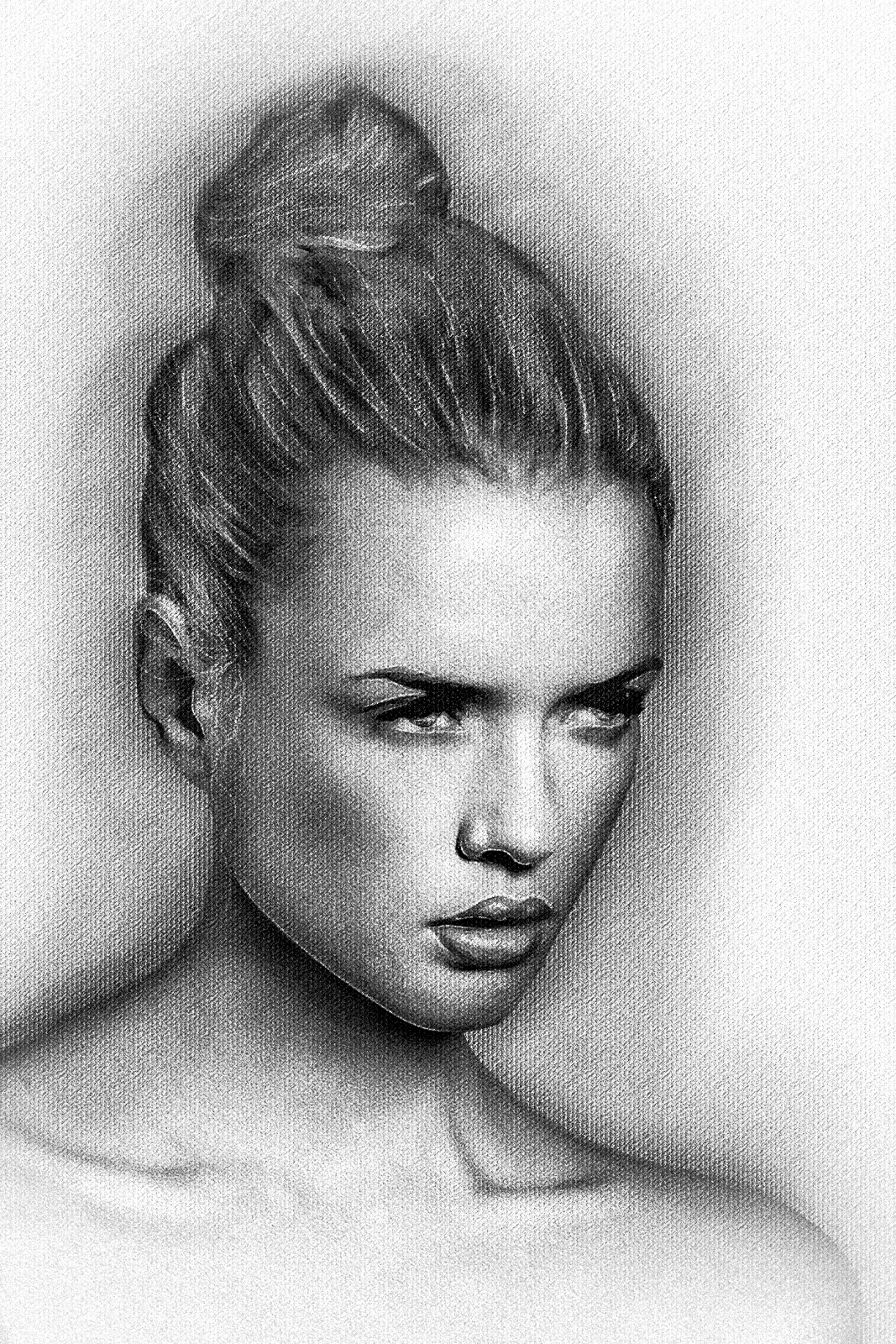 Realistic Digital Pencil Drawing Hand Drawn Effect Action